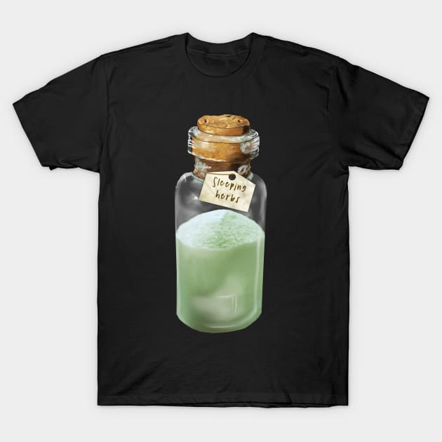 Sleeping Herbs for Lyra T-Shirt by drawnexplore